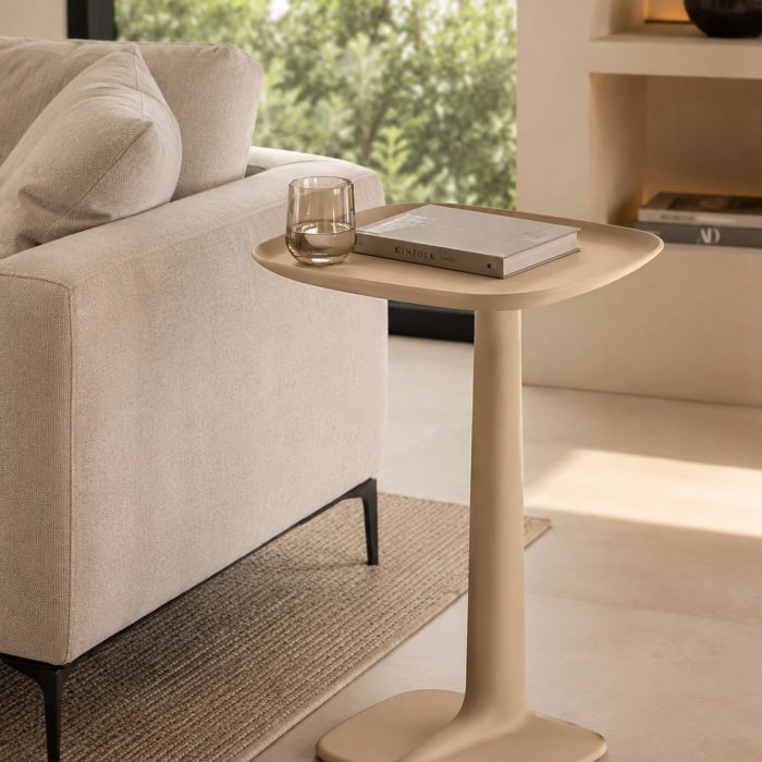 שולחן נשכן BRASS MOCHA  33X33X61